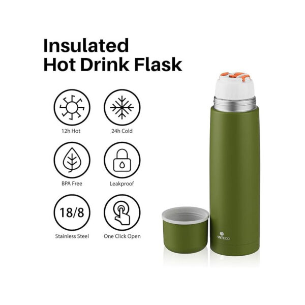 فلاسک دوجداره سانتکو 1000 میلی لیتری مدل VISEU کد HB-1000(WC) - تصویر 2